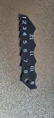 Fillet Radius Finder (Inner/Outer) - Design Reference Ruler 1 to 12mm