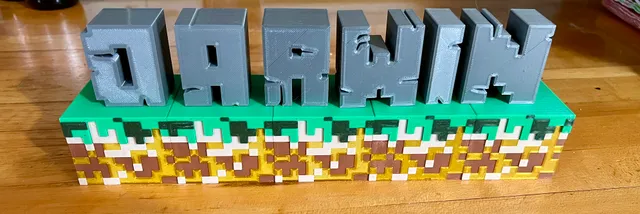 Minecraft Lettering - the perfect gift for minecraft fans - No MMU ...