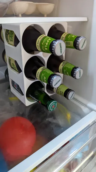 Beer bottle holder for the fridge (different bottle types available) by  Arne S, Download free STL model