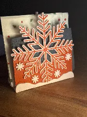 Snap Together Snowflake Napkin Holder