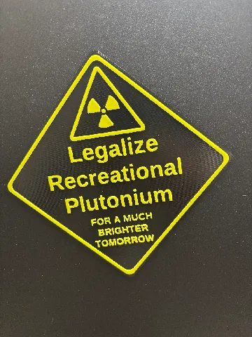 Recreational Plutonium Sign by Capsky | Download free STL model ...