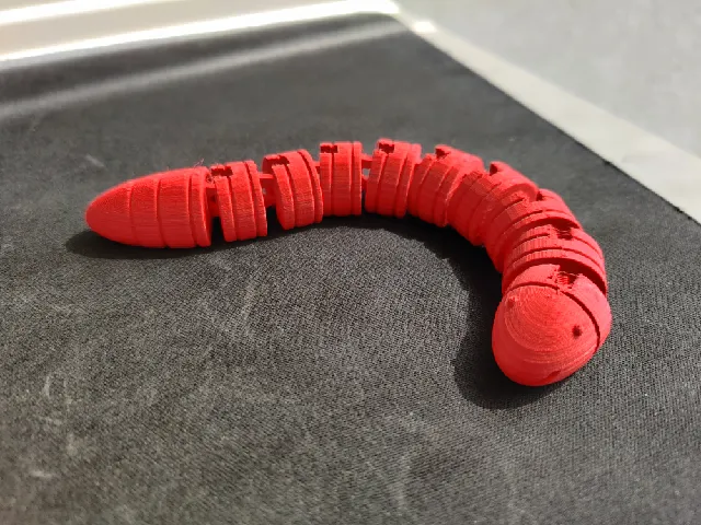 Make of Articulated Fidget Worm by Edwin | Download free STL model ...