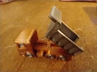 Dual Color Print-in-Place and Articulated Dump Truck