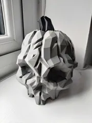Pumpkin Skull - Low Poly