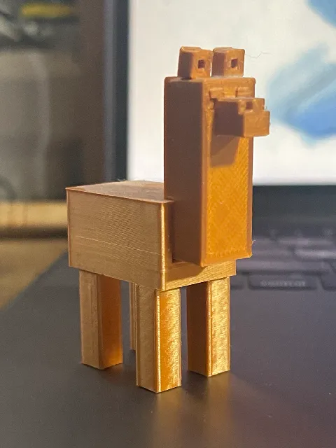 Make of Minecraft llama (no supports) by MrDaedalus | Download free STL ...