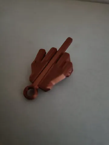 Flip keychain 'the bird' middle finger by Van Cleemput Robin | Download ...