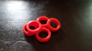 Print-in-place slim fidget ring