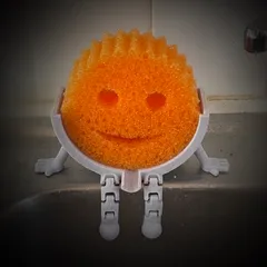 Articulated Scrub Daddy Sink Holder w/ Drain