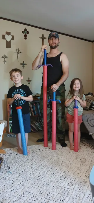 Warrior Gear: Pool Noodle Bastard Sword (hand and a half) by Ian Foulds ...