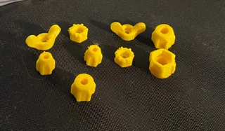 Handles for M3 to M6 bolts and screws