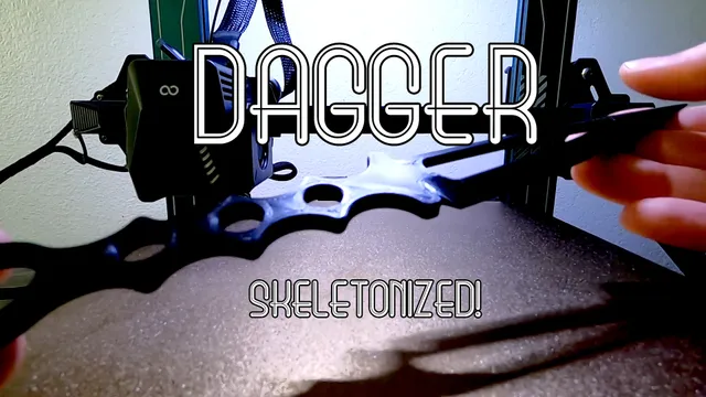 Make of Skeletonized Dagger by PrintLapse | Download free STL model ...