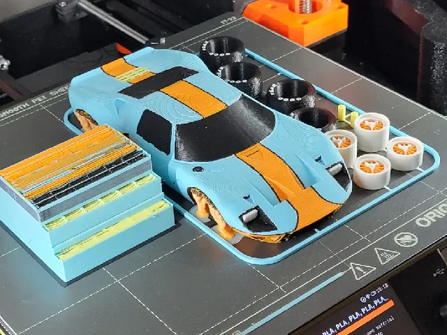 Make of Ford GT 40 (Le Mans) Kit Card (1:24 scale) by Peter | Download ...