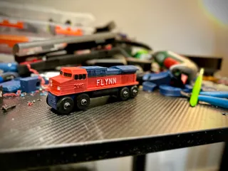 Toy Train BNSF locomotive BRIO / IKEA compatible