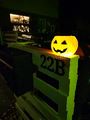 Vase mode Jack-o'-lantern - Halloween pumpkin lamp
