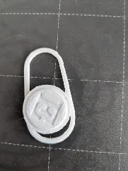 Towel hanger clip w/letter
