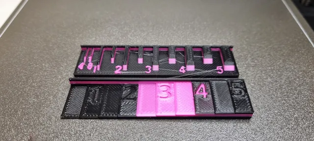 Make of Layer Thickness and Wall Width - Design Reference Ruler 0.4 to ...