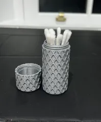 Cotton swab (QTip) travel container