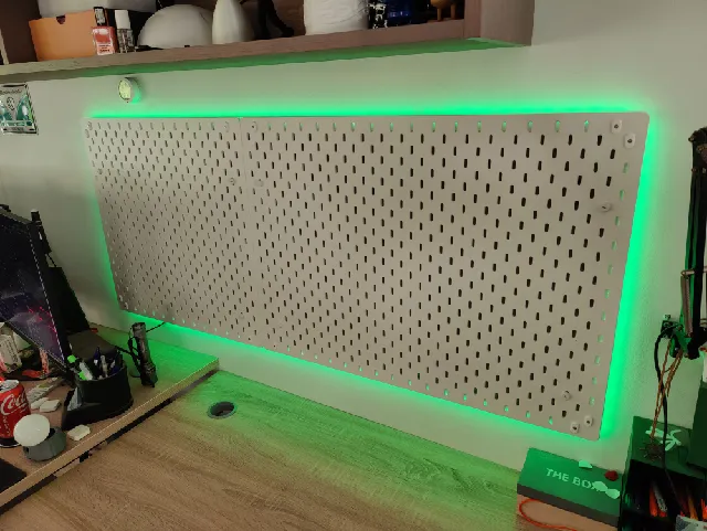 Make of LED Frame 2.0 (Multiboard) for IKEA SKADIS by Steven Mathiasen ...