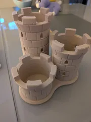 Pencil Holder pencils holder Pencil Stand pencils stand Pen Holder pens holder pen stand pens stand CASTLE TOWERS easy print without support