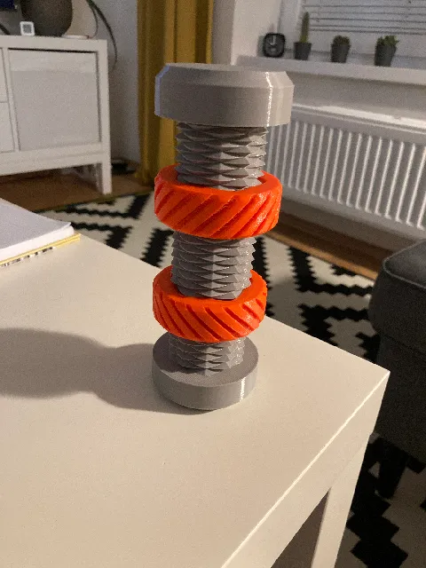 Make of Dual Thread Fidget Toy by slachtys | Download free STL model ...