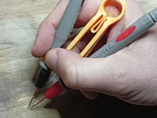 Multimeter probe tweezers