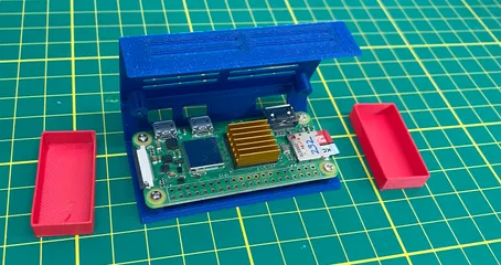 Print-flat-and-fold case for Raspberry Pi Zero 2 W by Kyle, Download free  STL model