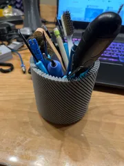 Tactile Spiral Vase Pen Cup