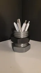 Nut & bolt pencil organizer