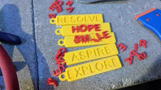 Yellow Ribbon Keychains