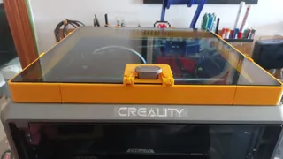 NorcoT Creality K1 Max Glass Lid Raiser (with Sliding Vents)