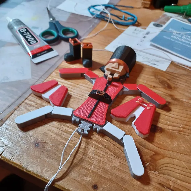 Make of Pull-String Nut Cracker (print in place + assembly) by ...