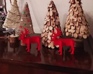 Reindeer Christmas Card Snap-Together Reindeer