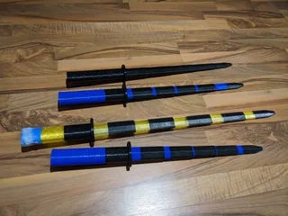 Collapsing Katana (Print in Place)