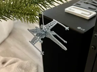 Snowflake X-Wing Kit Card Christmas Ornament