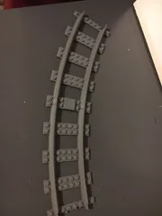 Train Track Rails, compatible to interlocking buildingbricks like Lego