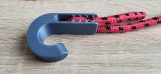 Spanngummi-Haken D 17 für 6 mm Gummiseil **längen verstellbar.**