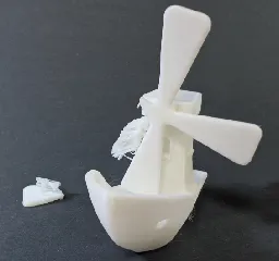 Benchy x Windmill (print-in-place) no support