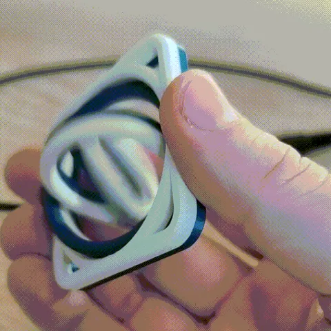 Square Gyro Fidget 4 Sizes by Grandpa 3DPrints | Download free STL ...