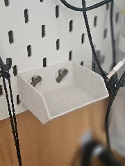 Customizable Parametric Ikea Skadis Tray with T-Clip Locking System