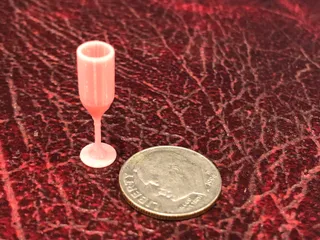 Doll-sized stemware glasses