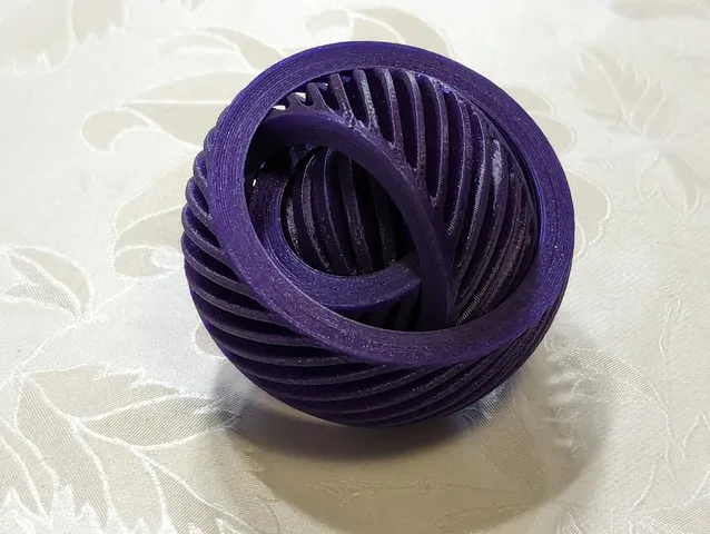 Rotating 4 rings toy Fidget Sphere different patterns by Dynamite ...