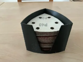 Multitool Triangular Sandpaper Storage