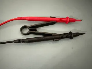 Multimeter probe tweezers