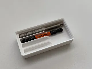 Gridfinity Long Hex Shank Driver Bit Set Holder (Stackable)