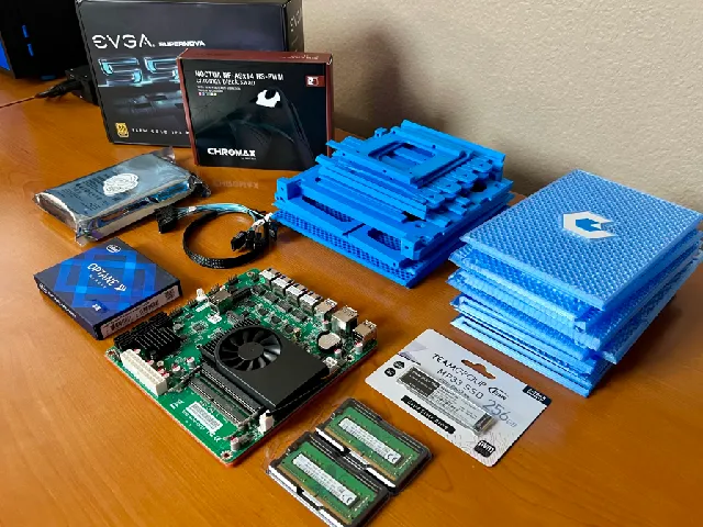 Make of NAS / APU PC CASE 4-bay by briancmoses | Download free STL ...