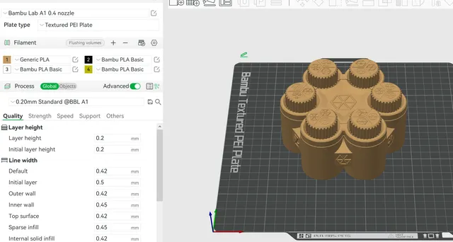 Hexglyph Print-in-place Puzzle Box by 3D Printy | Download free STL ...