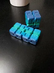 Textured Fidget Infinity Cube: Angled Pack