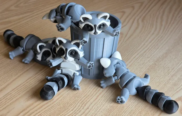 Articulated Racoon by McGybeer | Download free STL model | Printables.com
