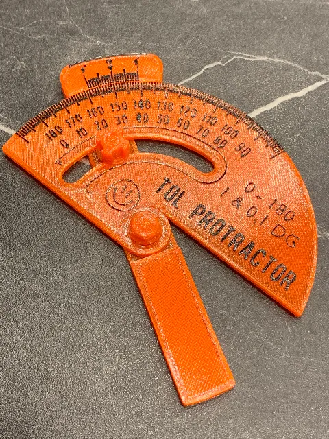 Make of The SMALLEST Protractor for CAD modelling (0.1 degree precision ...
