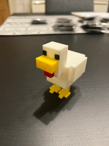 Minecraft chicken multicolor by Madzialke | Download free STL model ...